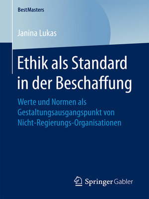 cover image of Ethik als Standard in der Beschaffung